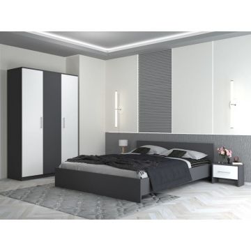 Set dormitor Practic 3U, Gri
