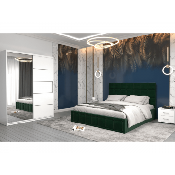 Set dormitor Royal, Alb/Verde