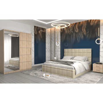 Set dormitor Royal, Sonoma/Bej