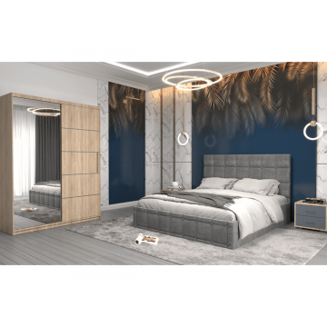 Set dormitor Royal, Sonoma/Gri