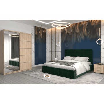 Set dormitor Royal, Sonoma/Verde