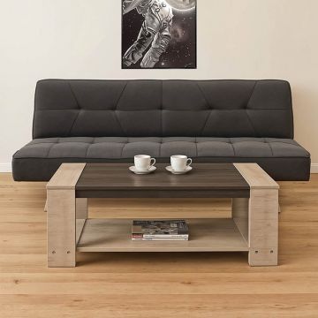 Set mobilier sufragerie 2 buc Beat Gri inchis 175x97x74 cm