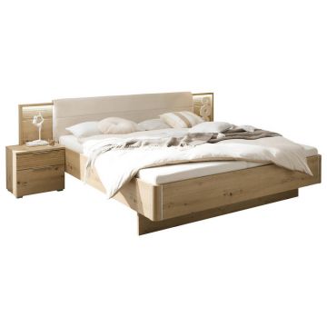 Set Pat Cu Noptiere, bej, stejar Artisan