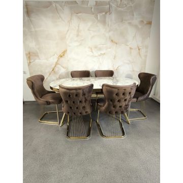 SET STELLA MARO MASA+6 SCAUNE PERSONALIZABIL PE CULORI