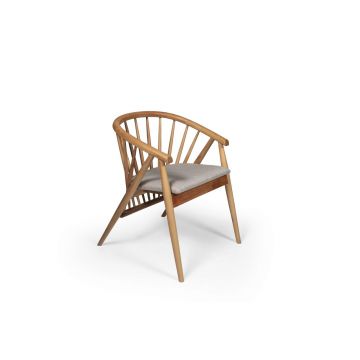 Set masă și scaune (5 bucăți), Hanah Home, Riva Masa T, Natural