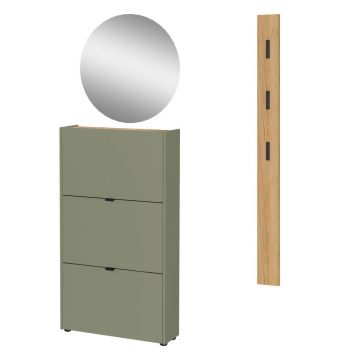 Set pentru hol Ã®n culoare naturalÄ/taupe 101x200x22 cm Ameca âGermania